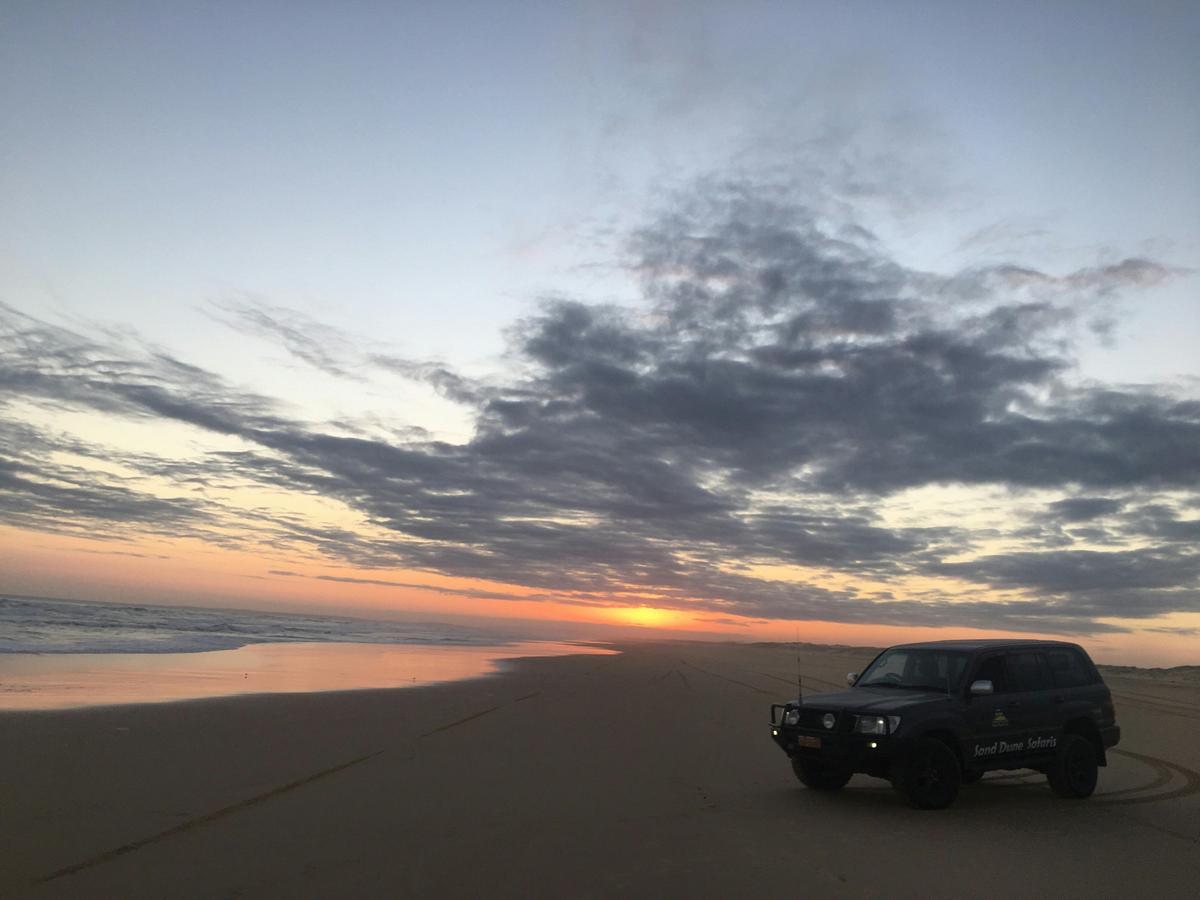 Amazing Stockton Beach sunset on the way back from Tin City.