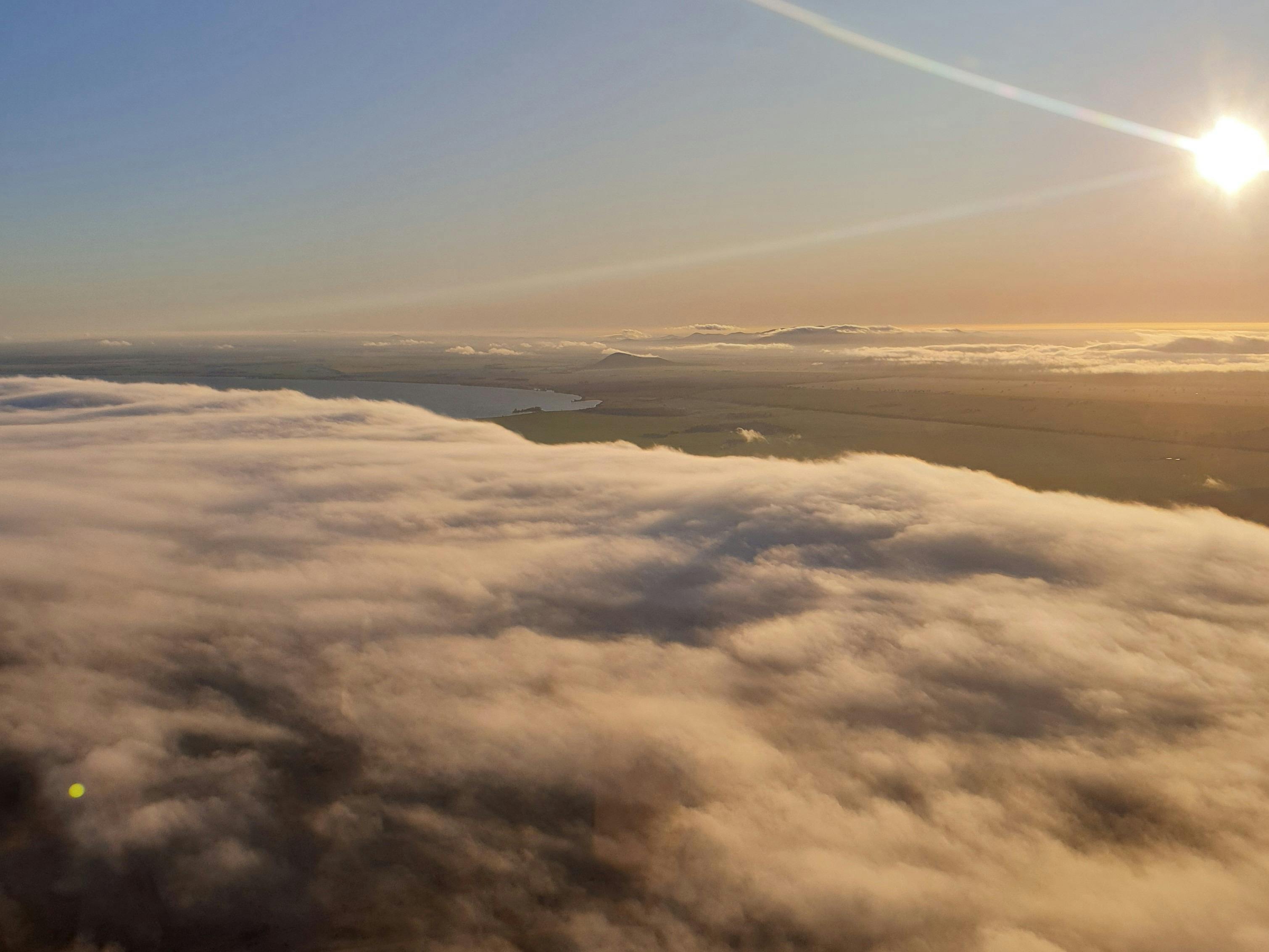 Lake Brewster beyond the morning fog
