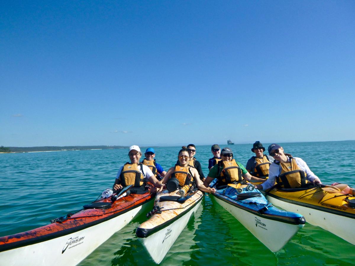 Rafting up in Booderee National Park