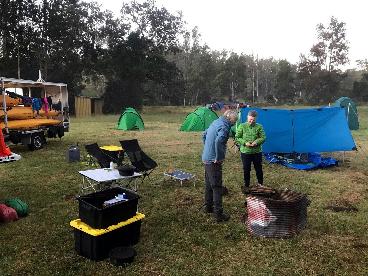 Walking Rivers Campsites with everything you need for comfort supplied