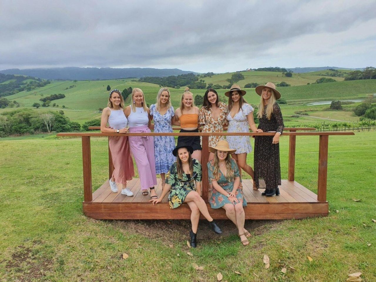 girls on bridge