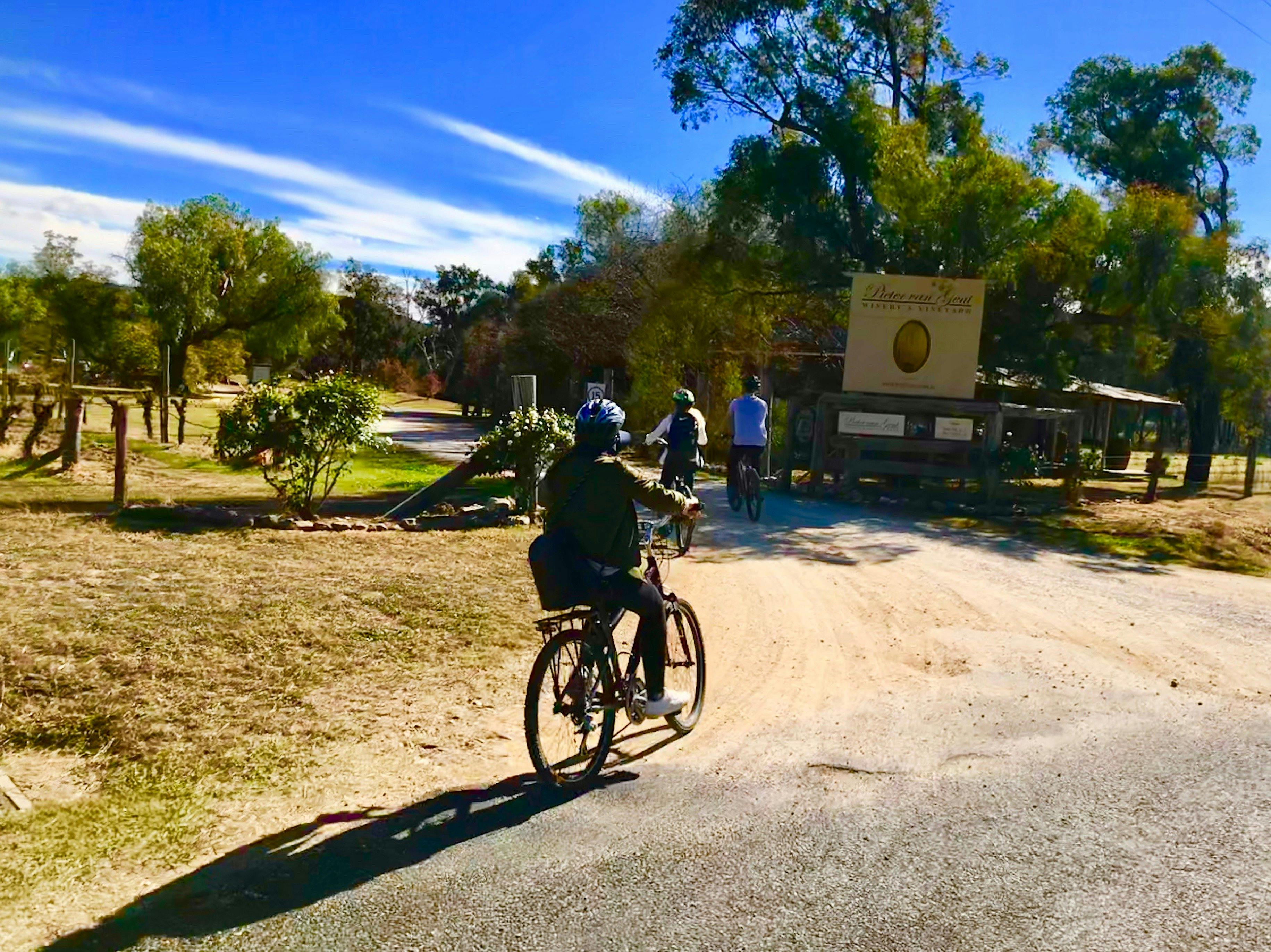 Arriving for lunch in Mudgee