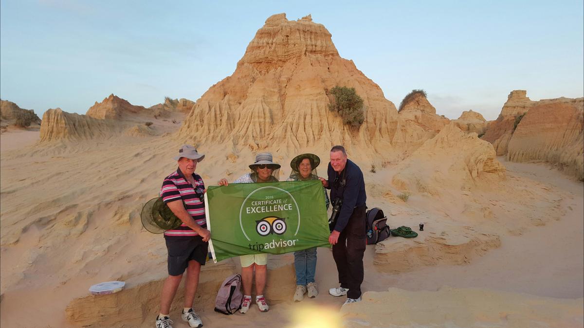 Mungo Guided Walk - Certificate of Excellence