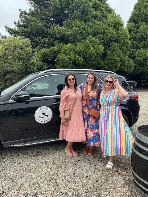 Friends enjoying a beautiful Southern Highlands  wine tasting weekend