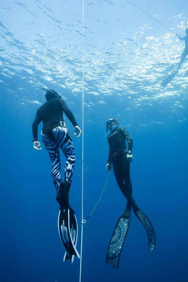 Line Diving with an instructor