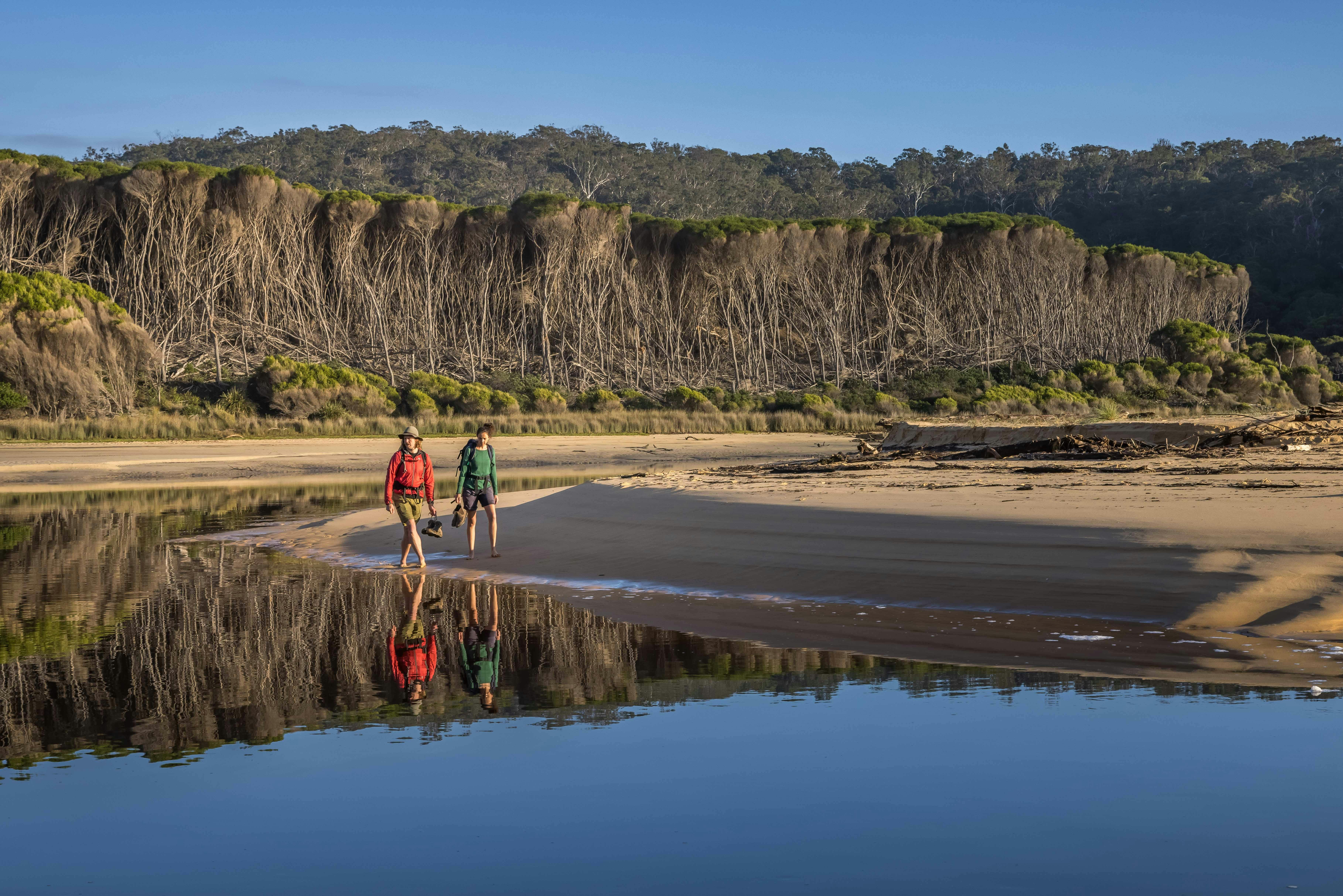 Bournda Lagoon on the Wharf to Wharf Walk