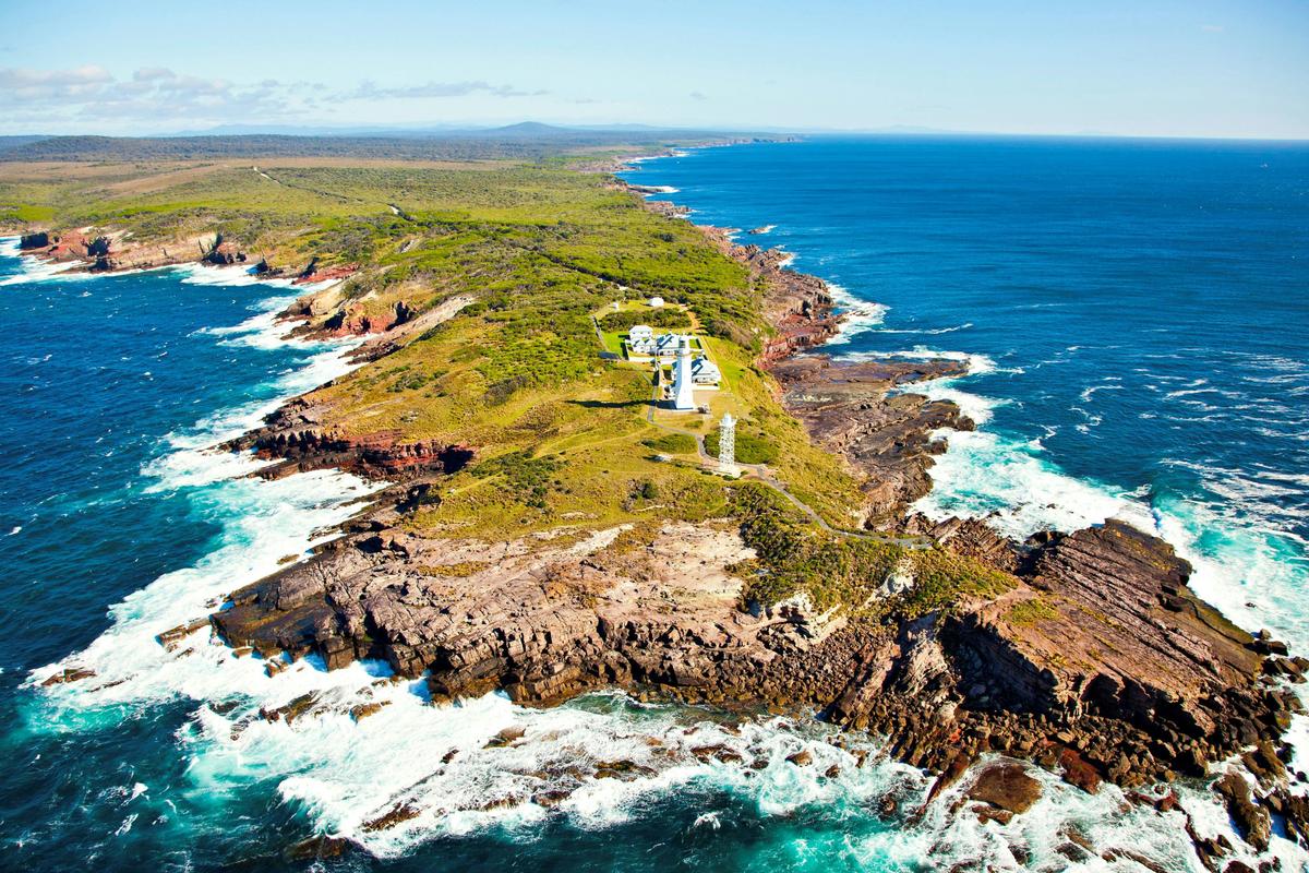 The Green Cape Peninsula at the end of the Light to Light Walk