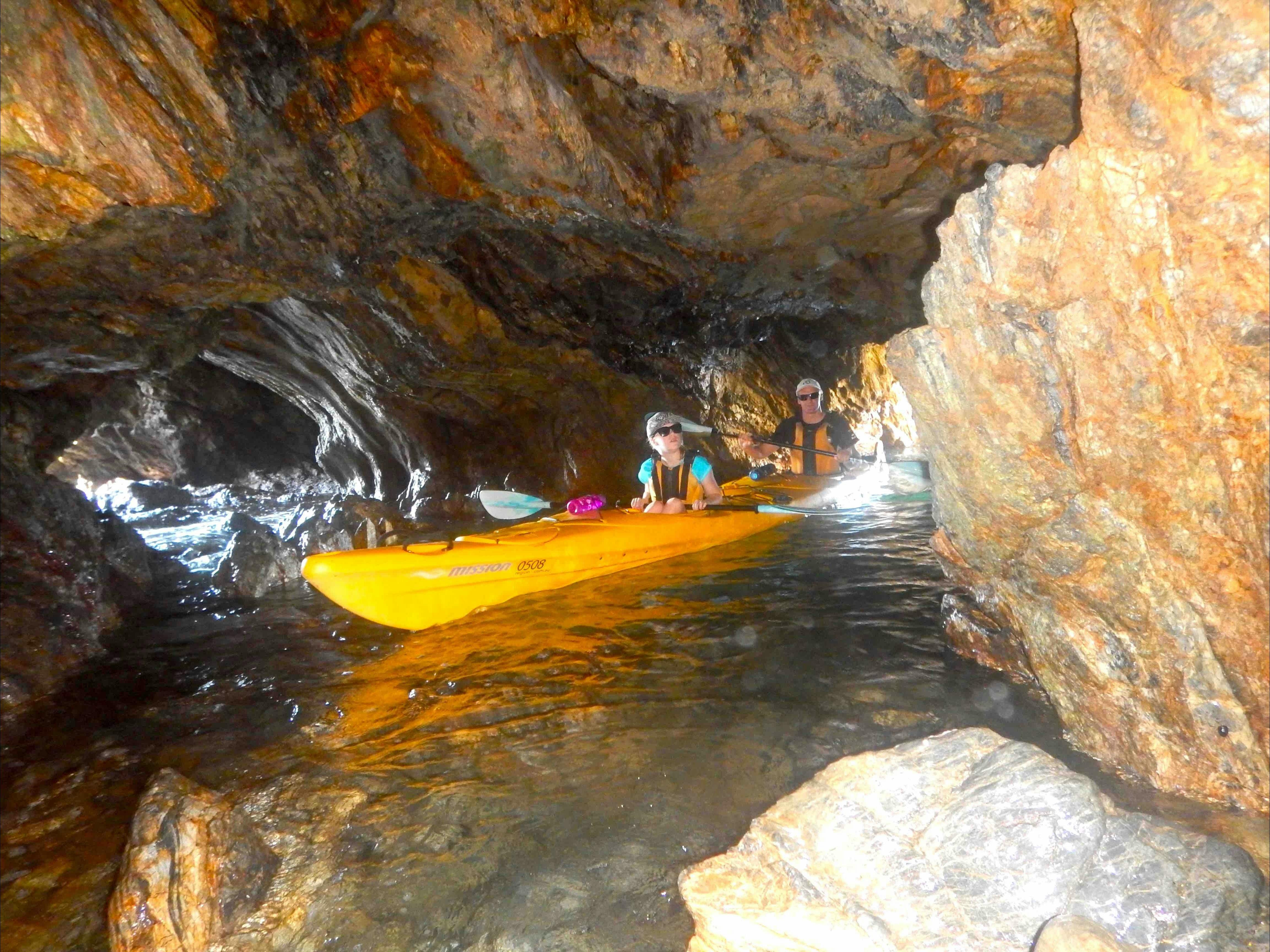 Float into Caves Region X kayak tours Batemans Bay
