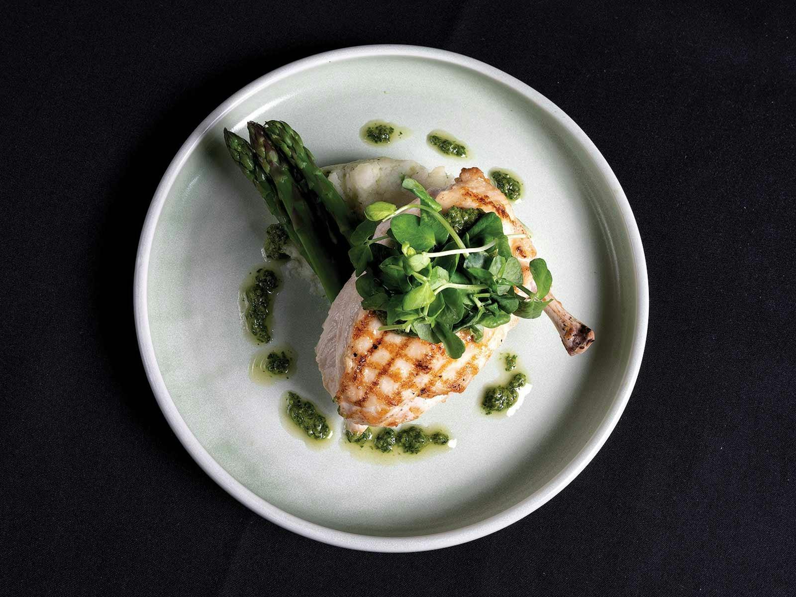 A delicious main course served aboard the Showboat