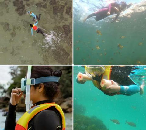 No need to know how to swim! We provide flotation devices and stay by your side the whole time.