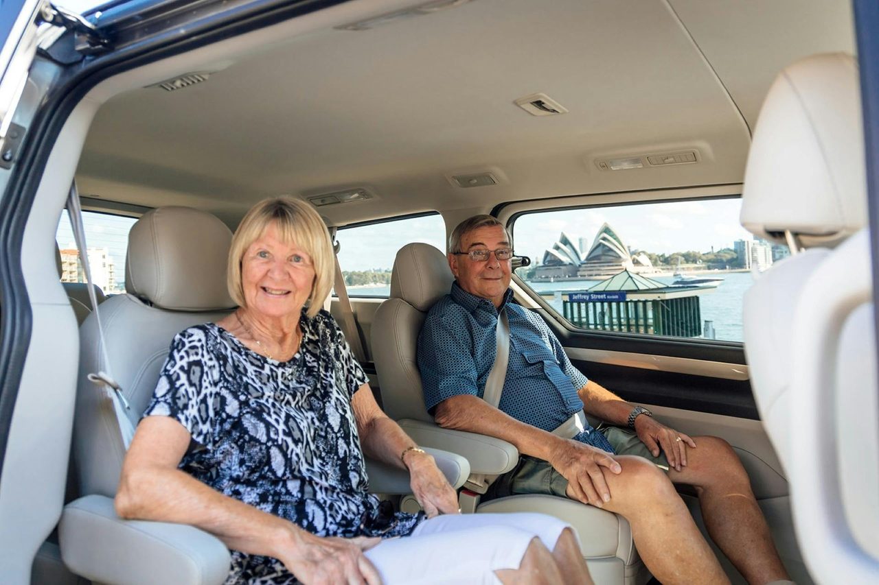 Customers in Sydney Luxury Cruise vehicle