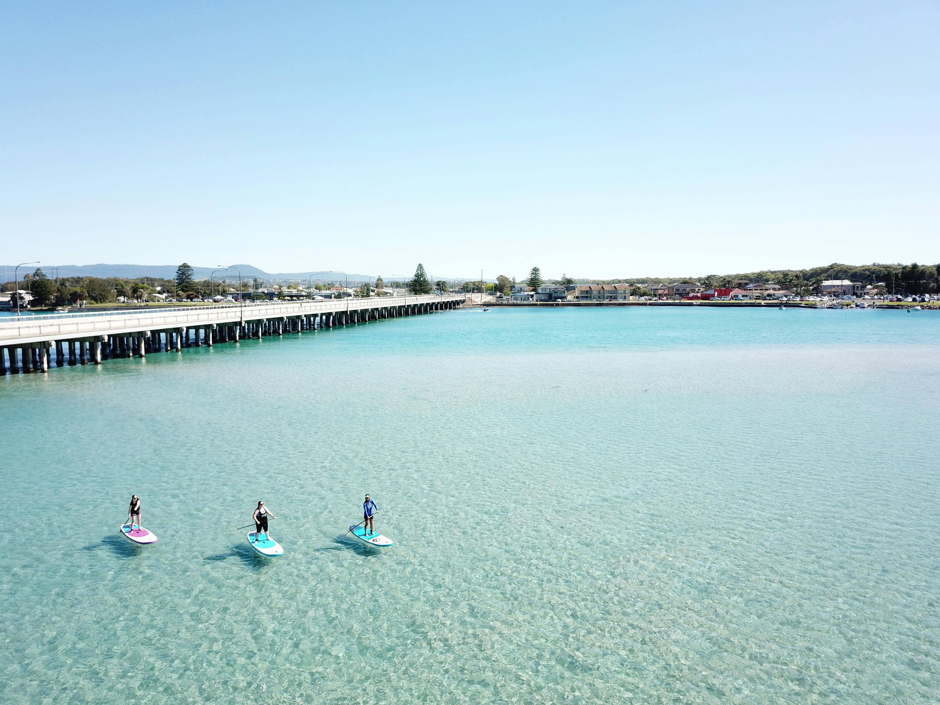 Lake Illawarra looking crystal clear