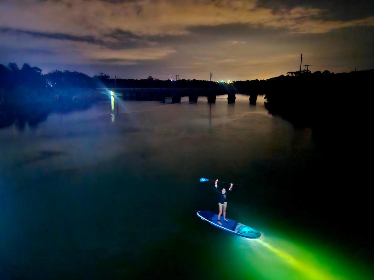 Night lights on Minnamurra River