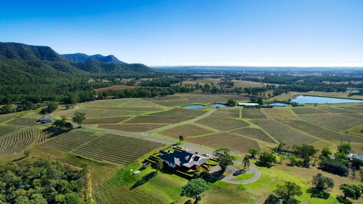 Wine Tasting with a view at the historical Audrey Wilkinson Vineyard in the Hunter Valley.