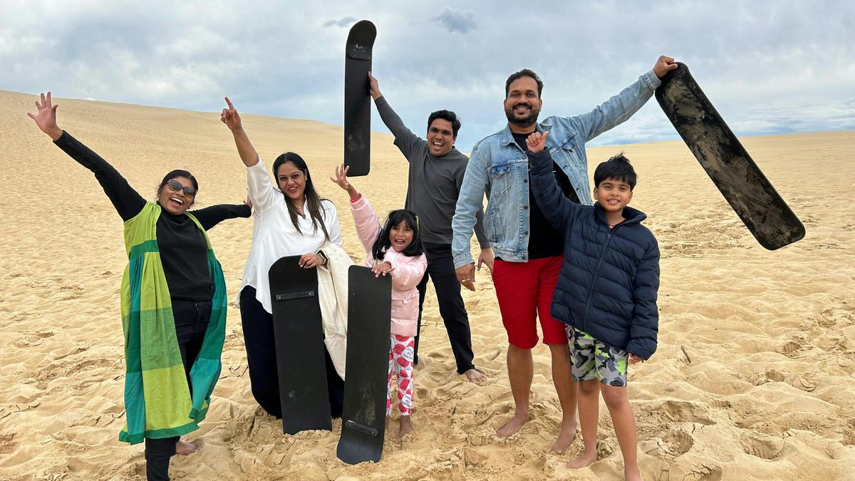 Sandboarding Stockton Beach