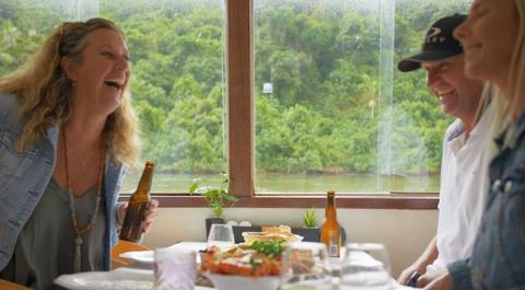 Enjoy local brews and food.