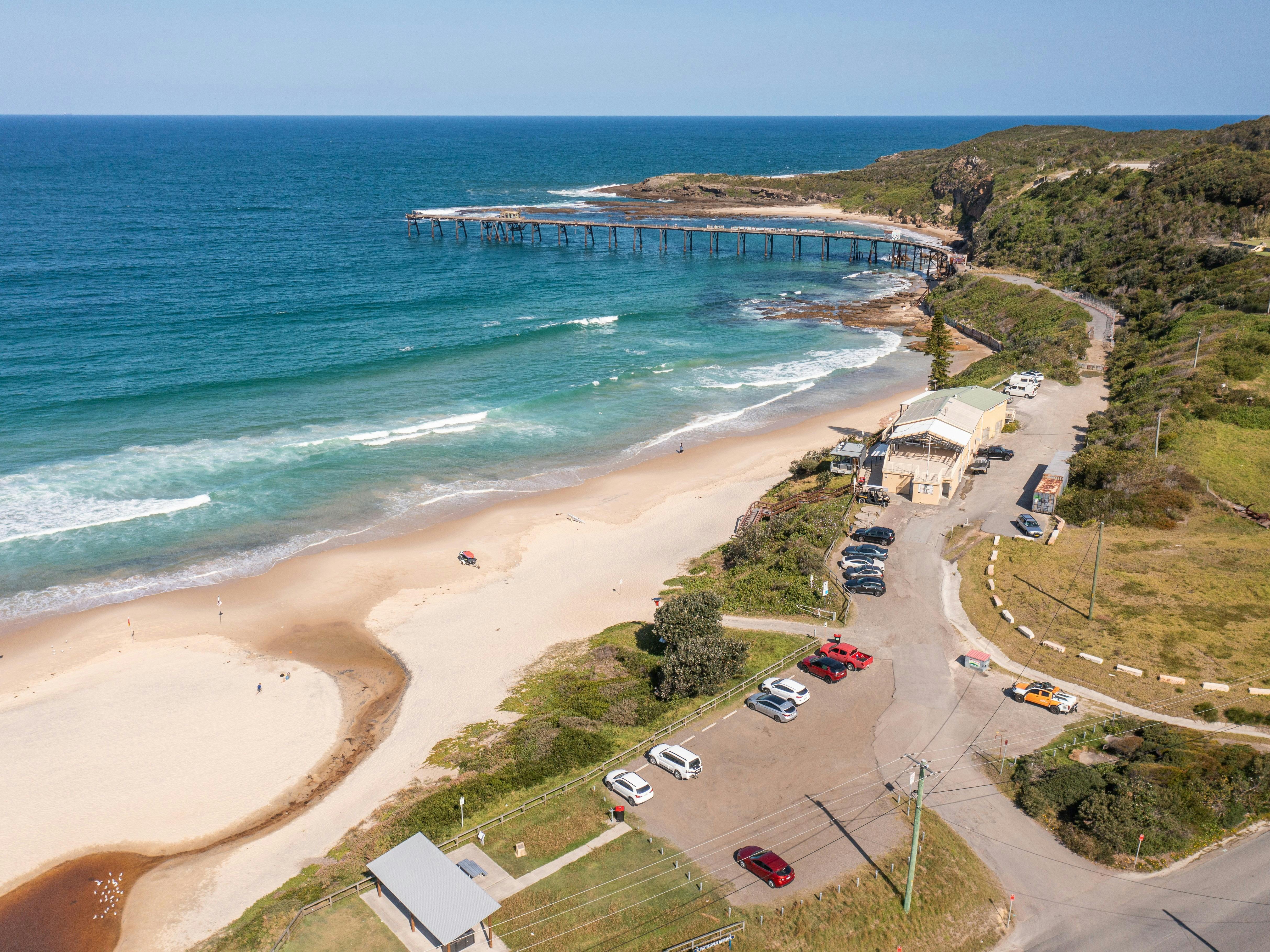 arial shot Catherine Hill Bay