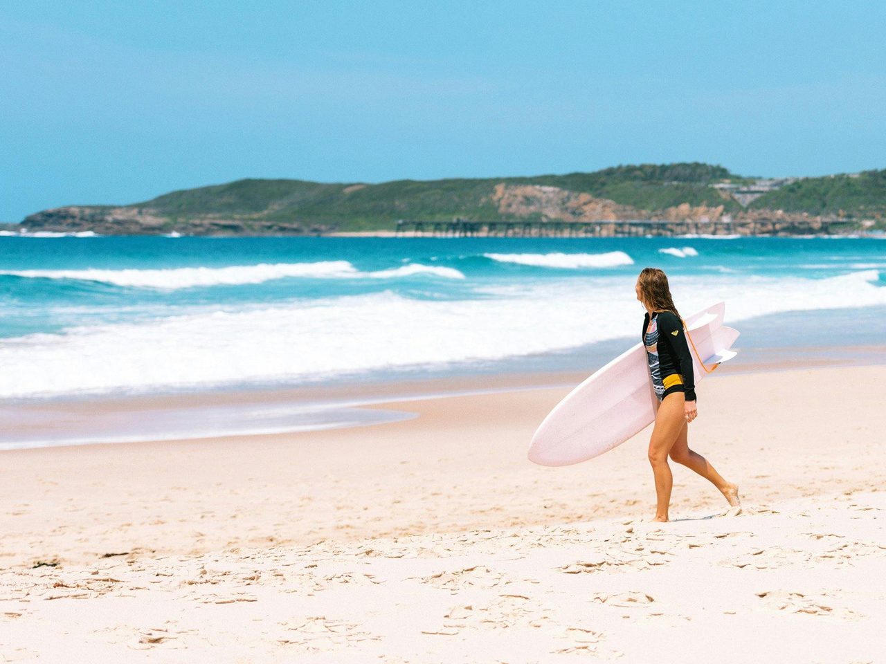 Surfing at Catherine Hill Bay