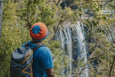 Bushwalking tour near Lismore NSW overlooking a waterfall