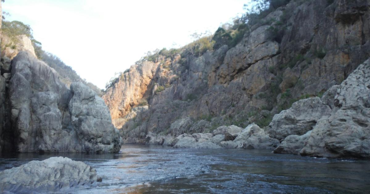 the scenery on the snowy river is breathtaking in its raw rugged  beauty