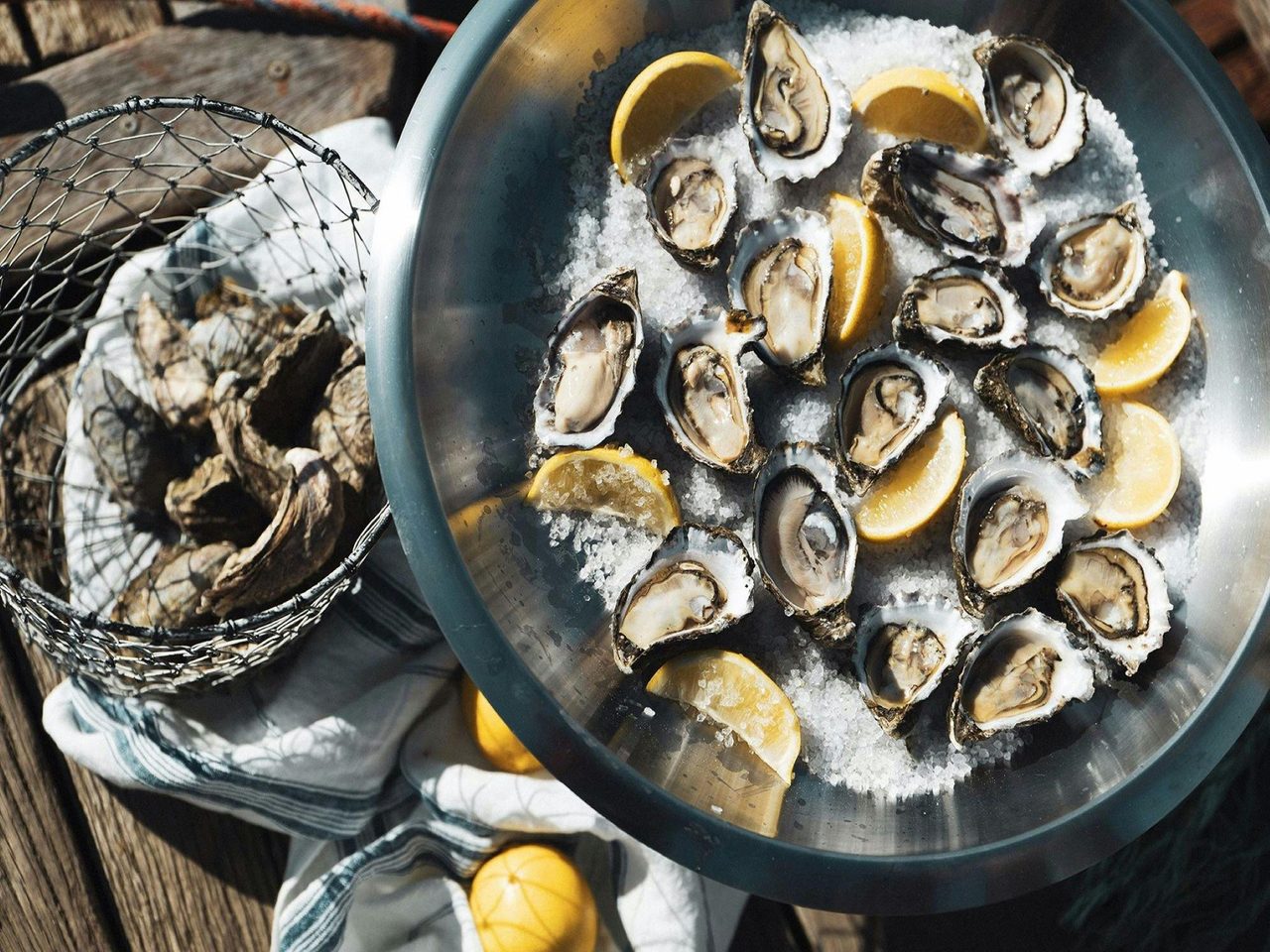 Freshly shucked