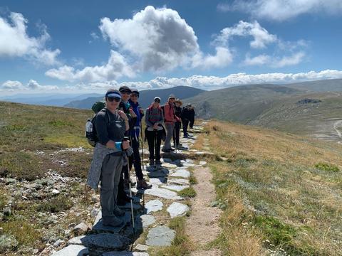 Women Embrace Snowies Alpine Walk