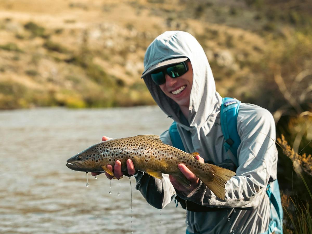 Fly fishing for trout in the high country streams of Kosciuszko National Park
