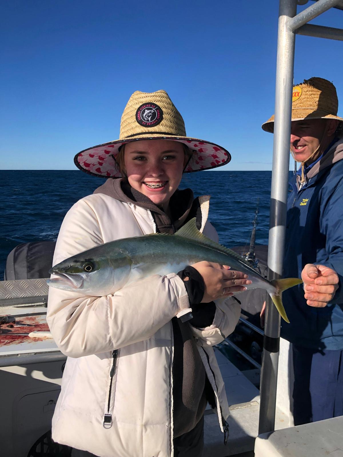Kingfish onboard Yamba Fishing and Charters