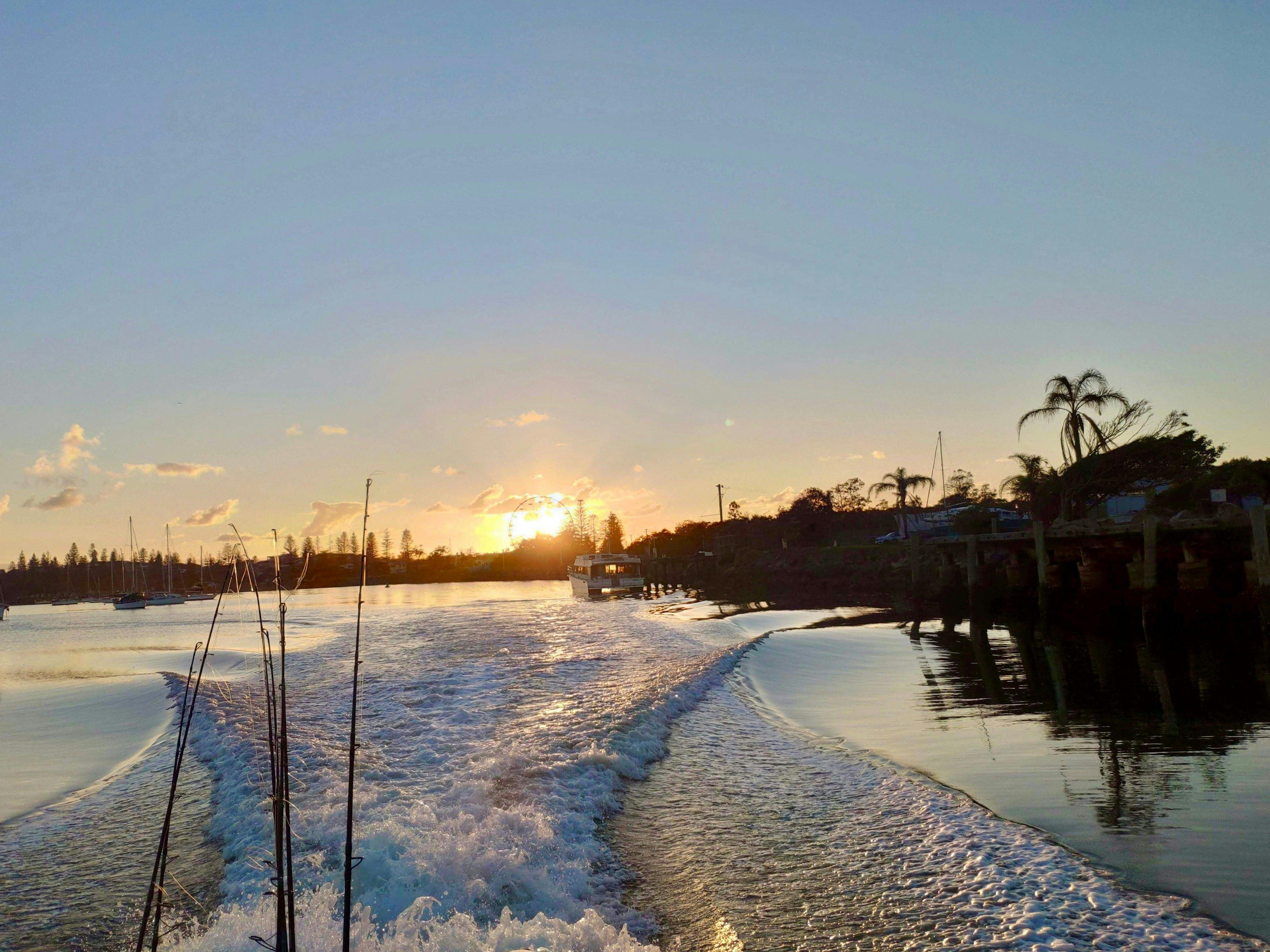 Sunrise fishing with Yamba Fishing and Charters