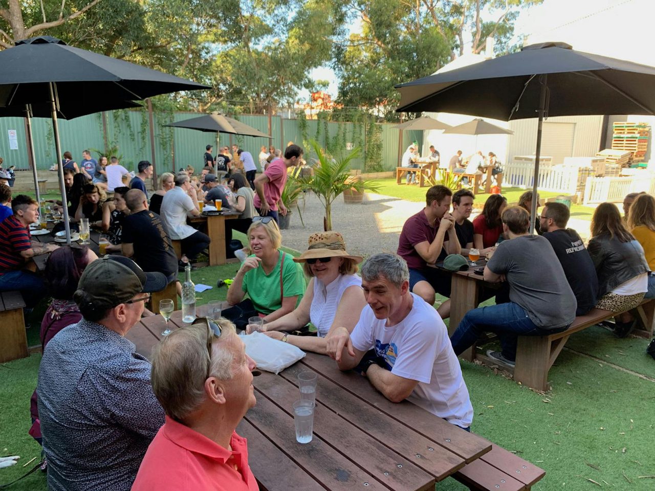 A sunny afternoon in the beer garden