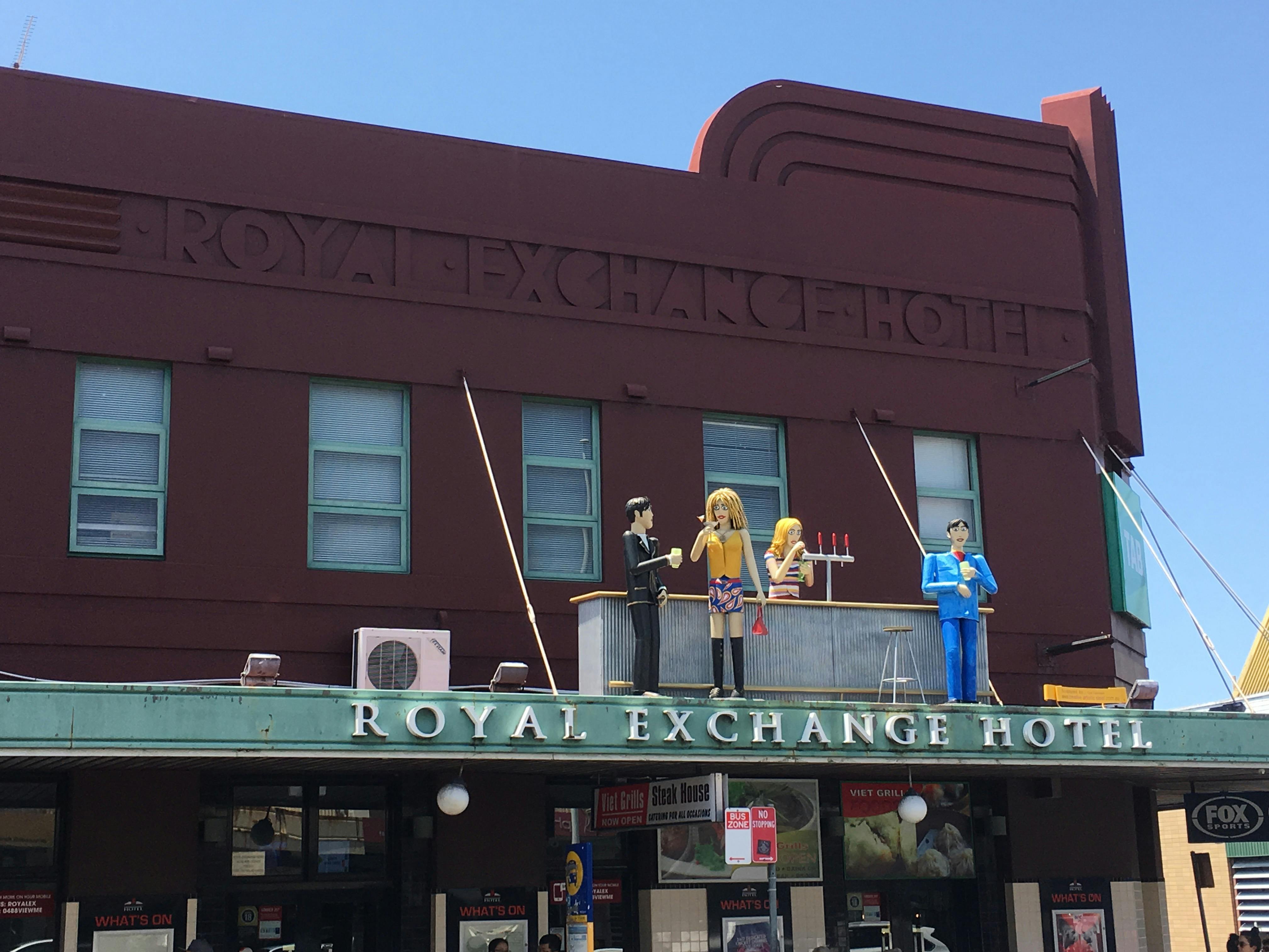 Some of the awning sculptures you'll see on the tour