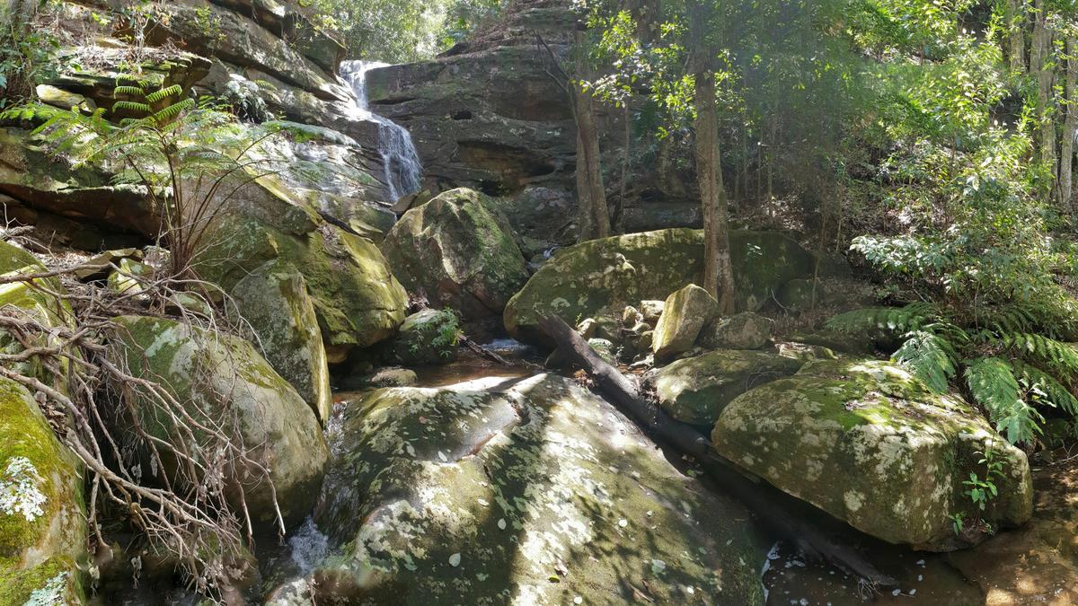Wilderness paddle waterfall