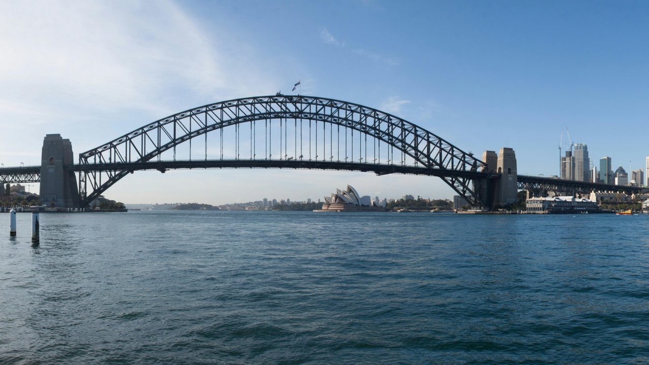 Morning paddle under the bridge