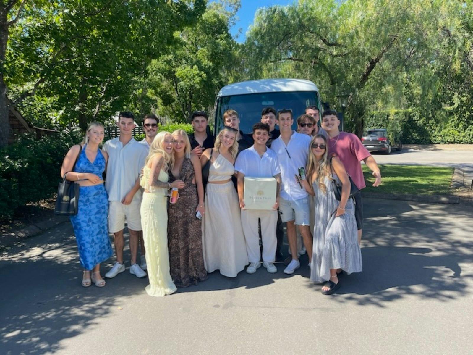 group on a wine tour