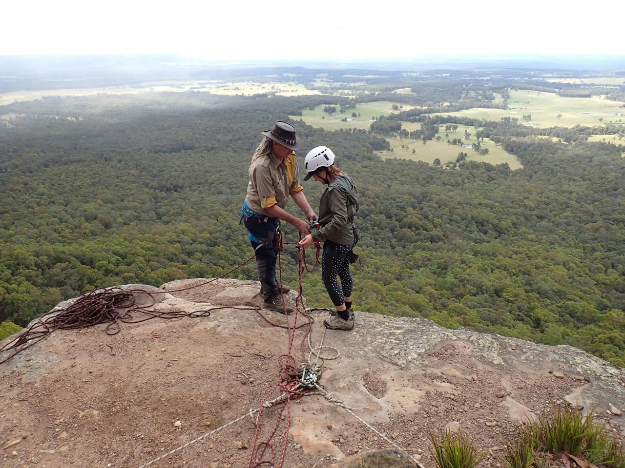 Preparing To Abseil