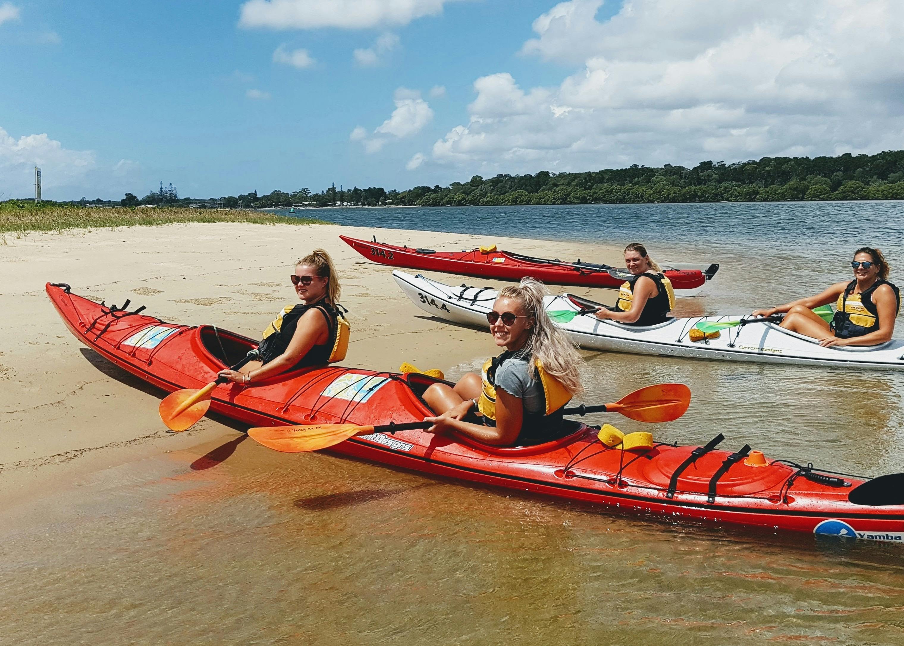 Stopping at a River Island beach.