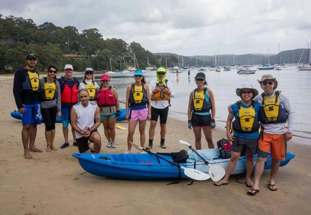 Happy paddlers