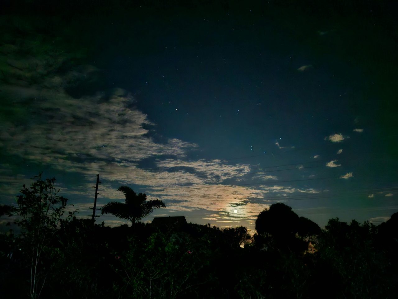 Full moon rising