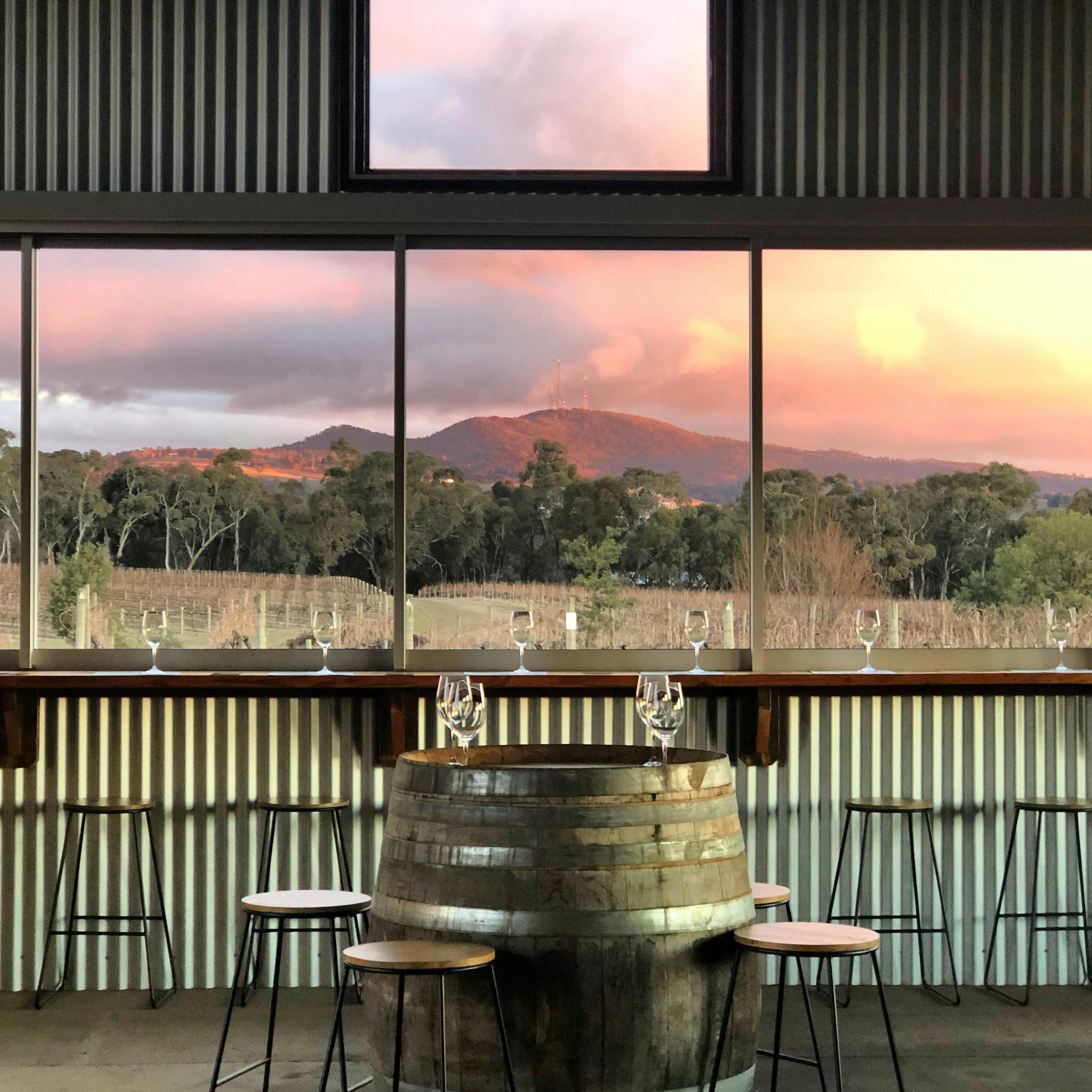 Tasting with a view at Nashdale Lane