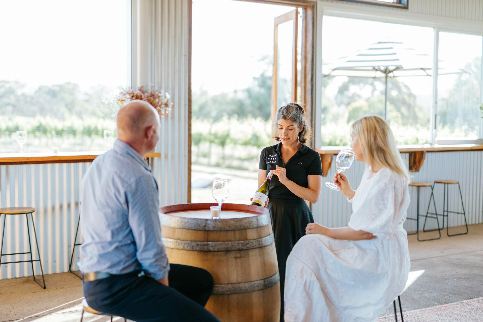 Guided wine tasting at Nashdale Lane