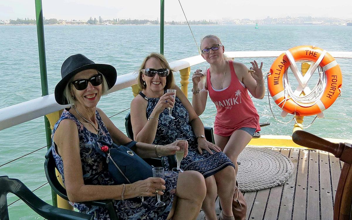 Enjoying Newcastle Harbour aboard William The Fourth