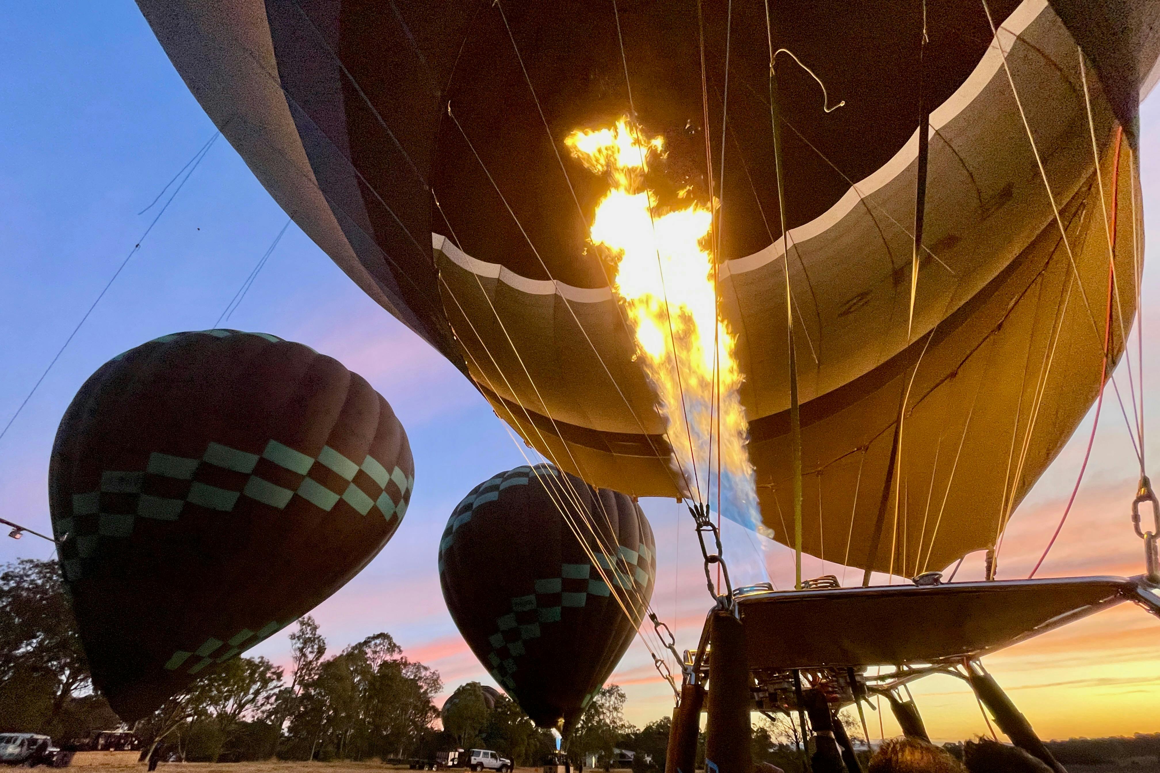 Hot Air Balloon Launch Hunter Valley
