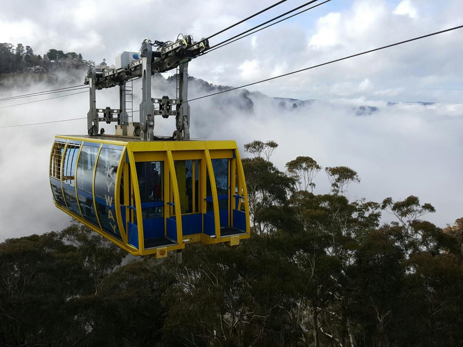 Glide above the clouds on the Scenic Skyway!