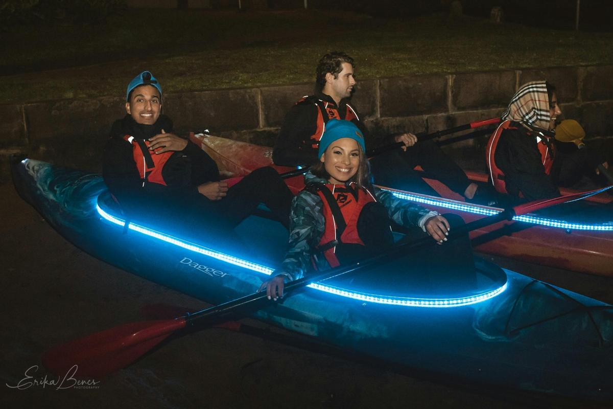 Our led lit kayakss in action