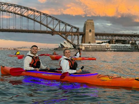 Sunset kayak tour on Sydney Harbour