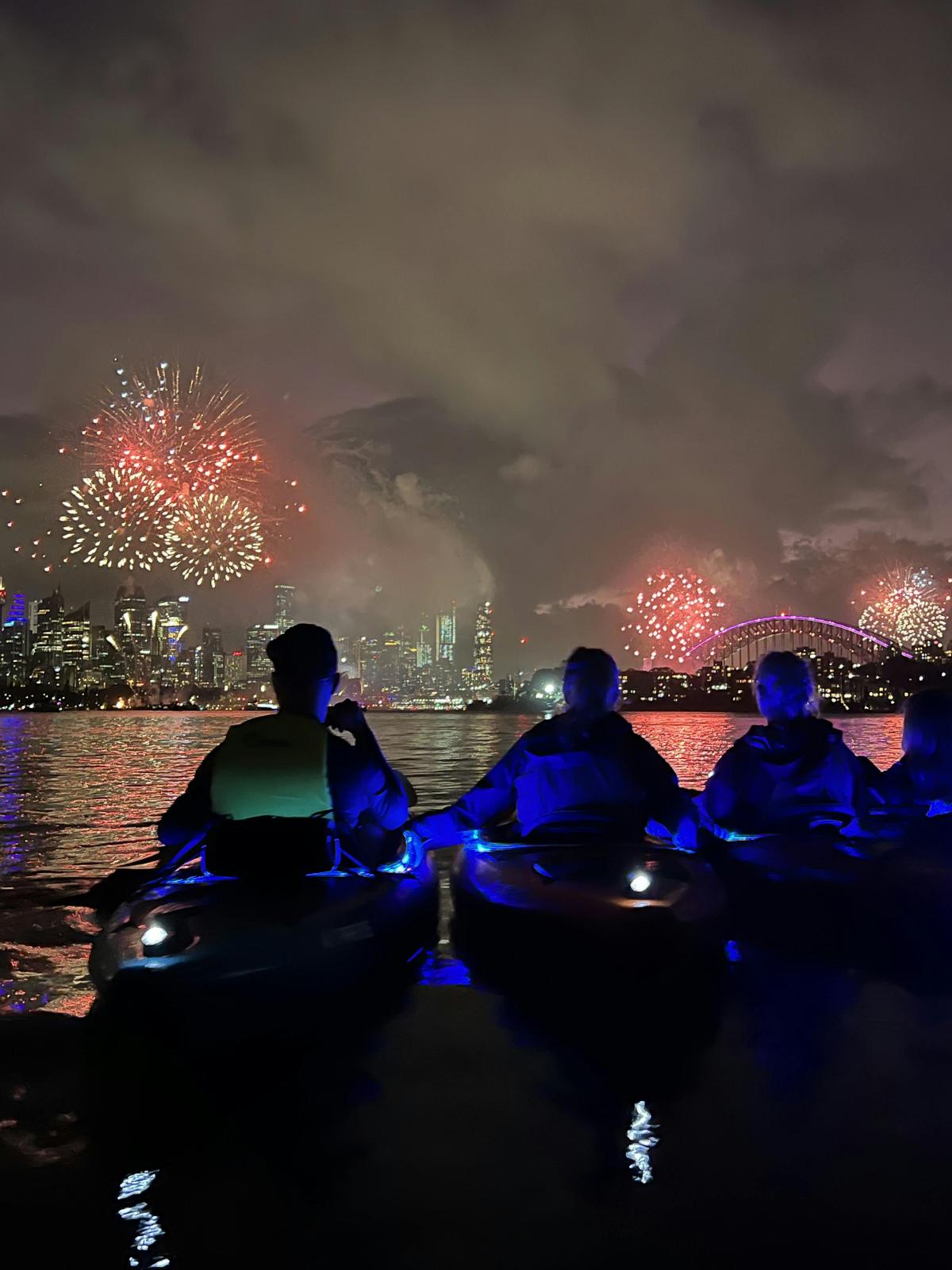 fireworks on the water