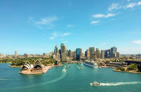 panoramic  Sydney Harbour