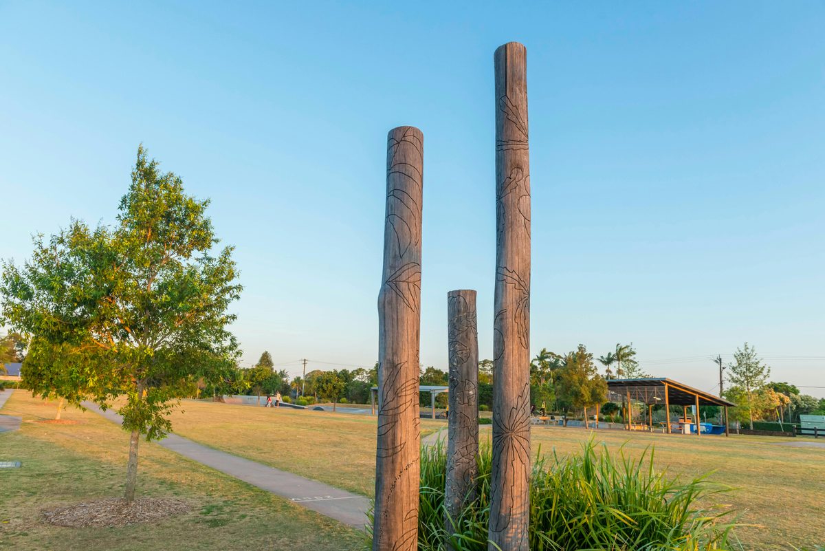Ballina Public Art - Hardwood Poles