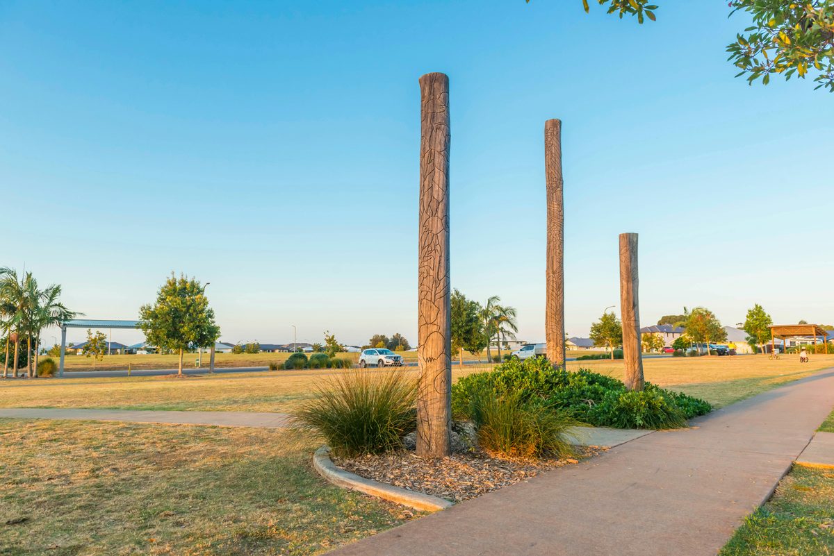 Ballina Public Art - Hardwood Poles