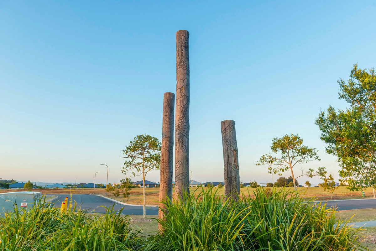 Ballina Public Art - Hardwood Poles